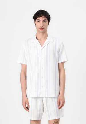 TEXTURED CAMP SHIRT - Shirt - ancient white