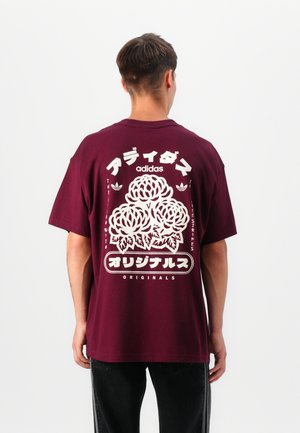 JAPAN FLORALS UNISEX - T-shirts med print - maroon