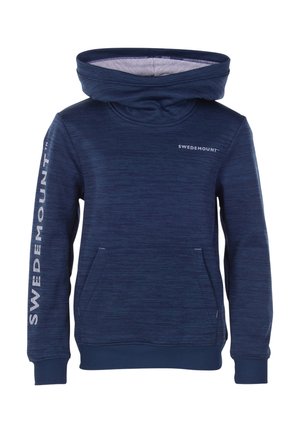 LOGO - Hættetrøje - navy melange lt grey melange