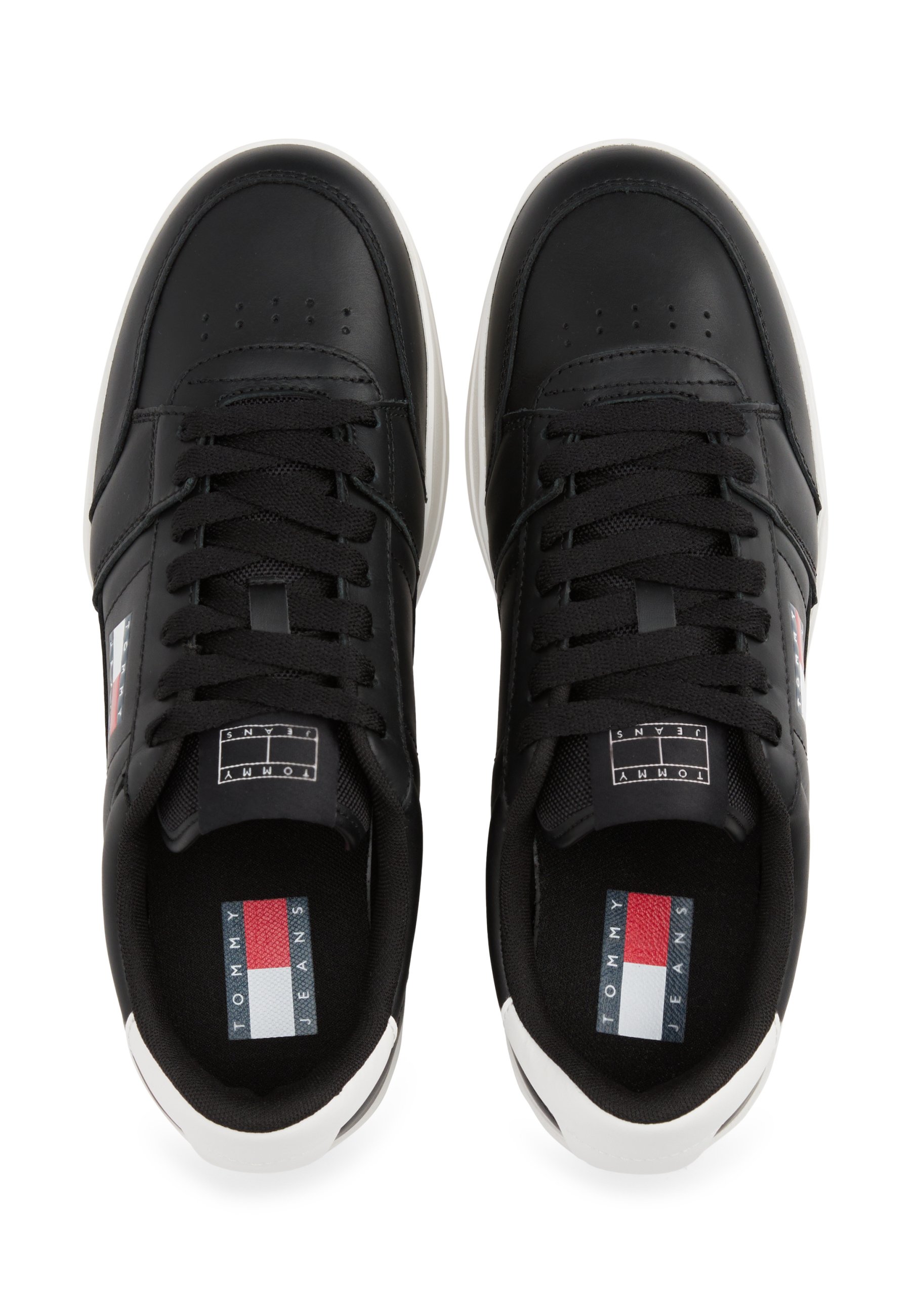 Tommy Jeans ARCHIVE COURT LEATHER EMBOSSED TRAINERS - Sneakers low