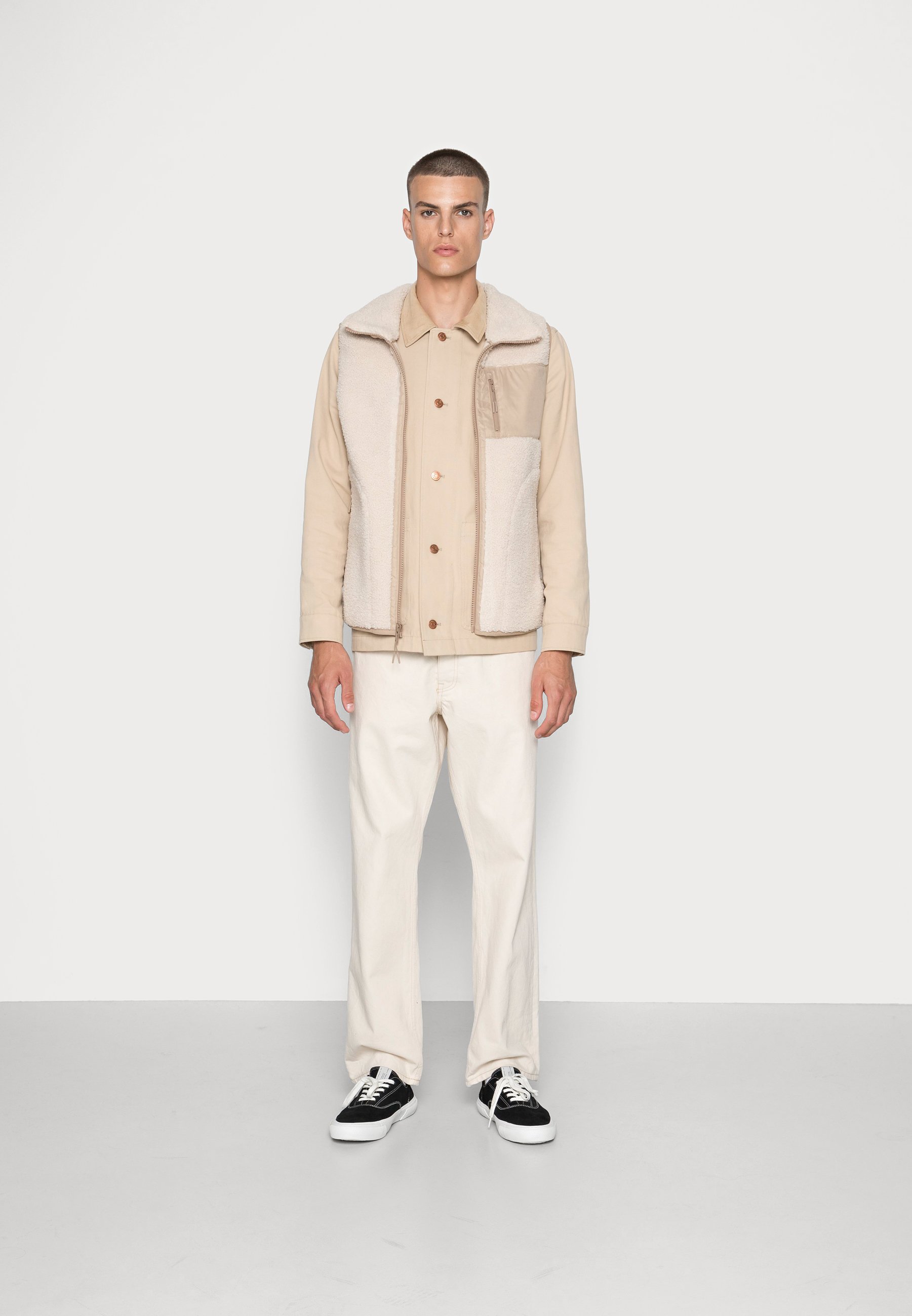 Abercrombie \u0026 Fitch SHERPA VEST - Smanicato - cream/avorio - Zalando.it