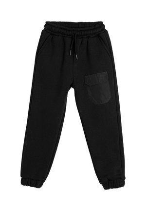 BASIC JOGGER DRAWSTRING POCKET DETAIL BRUSHED INTERIOR - Pantalones deportivos - black