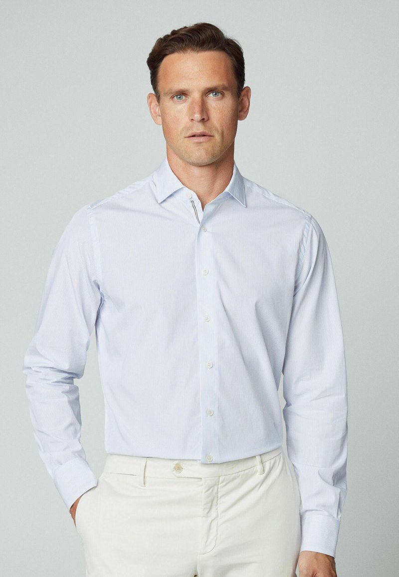 Hackett London FINE STRIPE ENG STRIPE Formal shirt white/blue/light