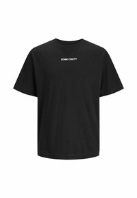 Jack & Jones JCOSTAGGER TEE SS CREW NECK - T-shirt con stampa - black