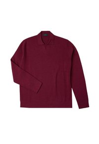 À COL EN V - ZANONE - Poloshirt - cherry