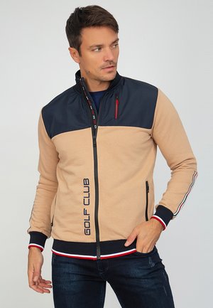 OKU - Zip-up sweatshirt - beige