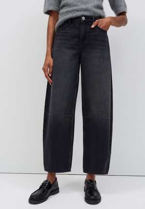 OPUS, MID RISE - Relaxed fit jeans - black