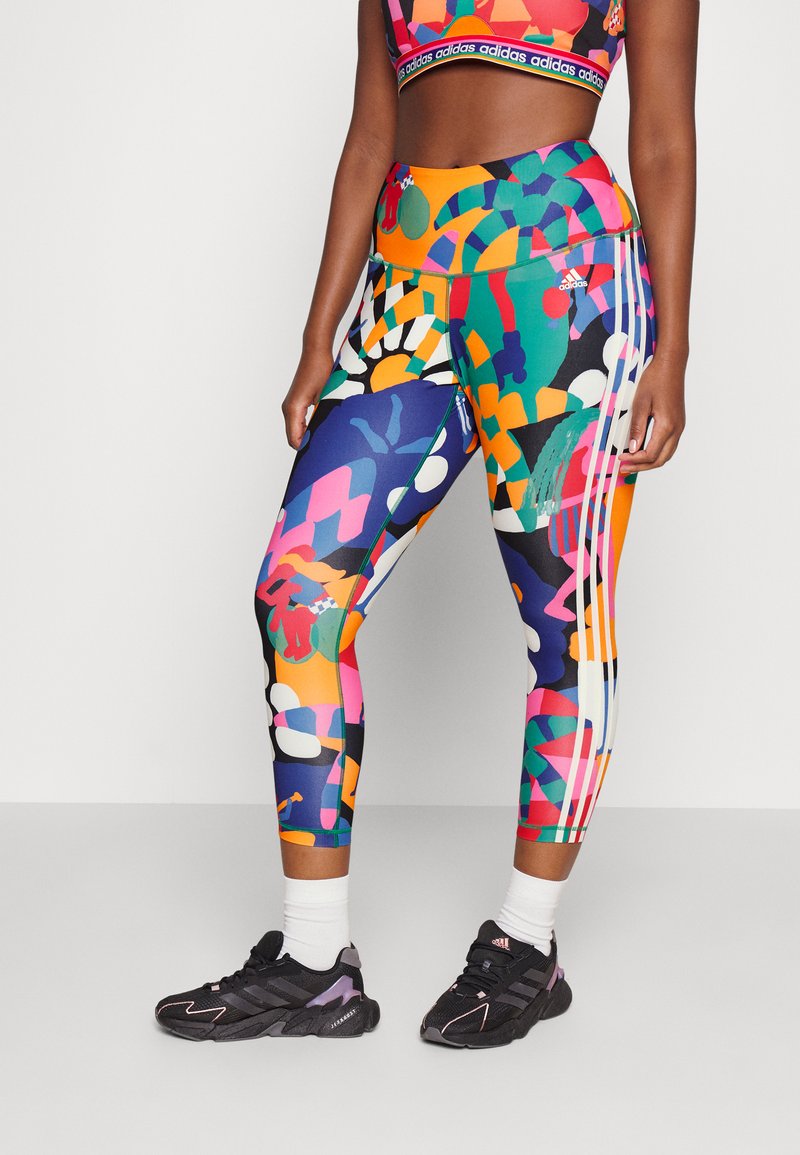 adidas Performance FARM Leggings bold green/better scarlet/green