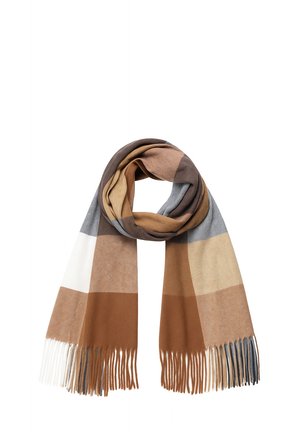 ELEGANTER MIT FRANSEN UND GEOMETRISCHEM MUSTER WEICH MODISCH - Scarf - beige