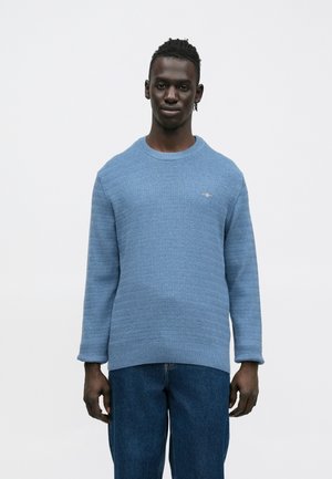 MINI CABLE C NECK - Pulóver - denim blue melange
