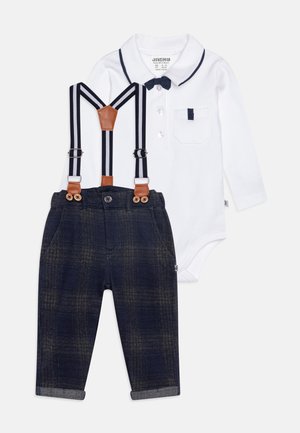 CLASSIC BOYS SET  - Trousers - dark blue/white