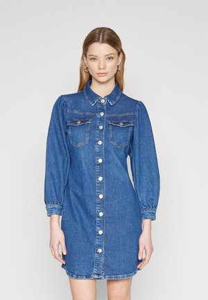 ONLALLIE DRESS  - Džinsinė suknelė - dark blue denim