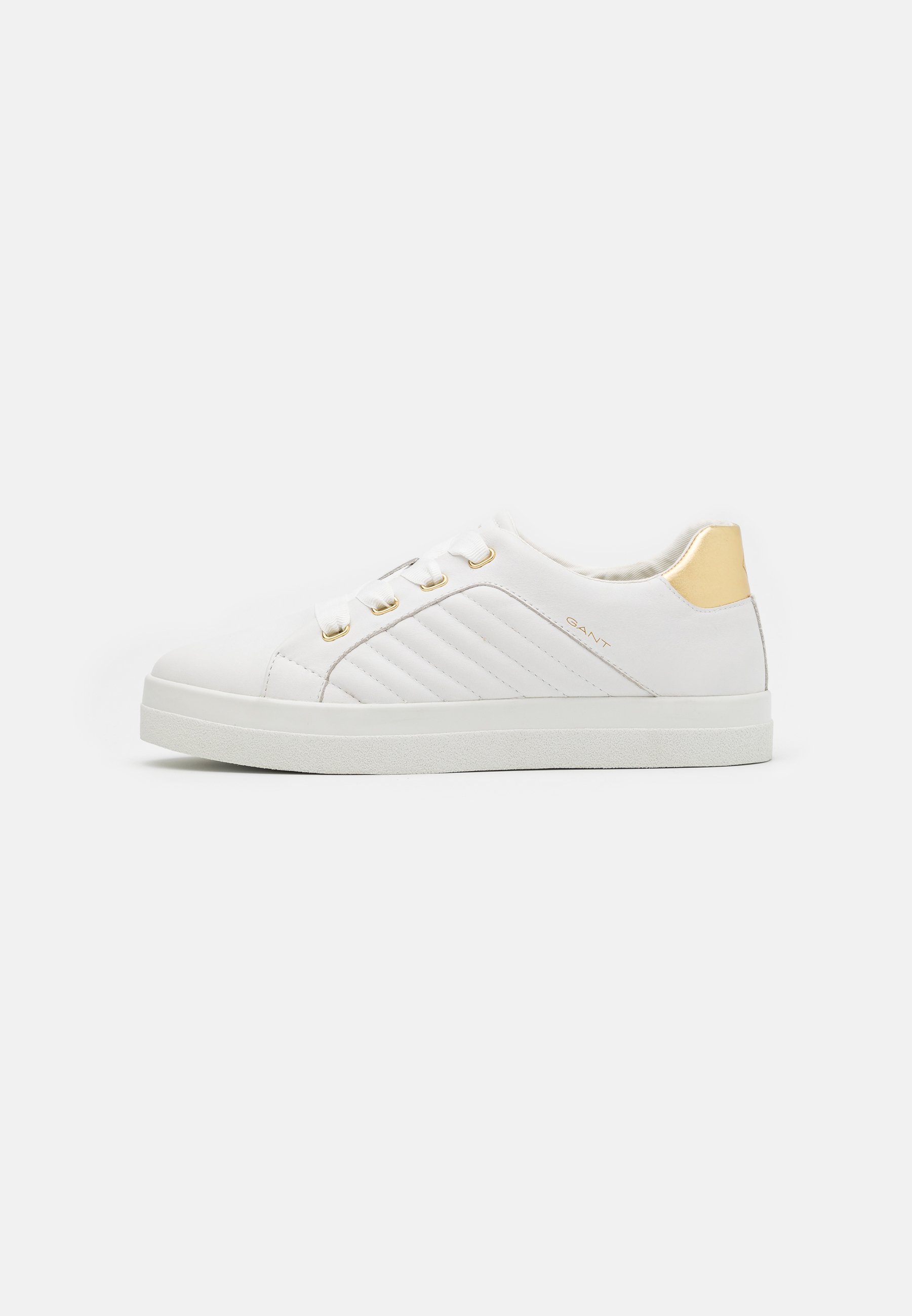 GANT AVONA - Sneaker low - bright white/gold/weiß