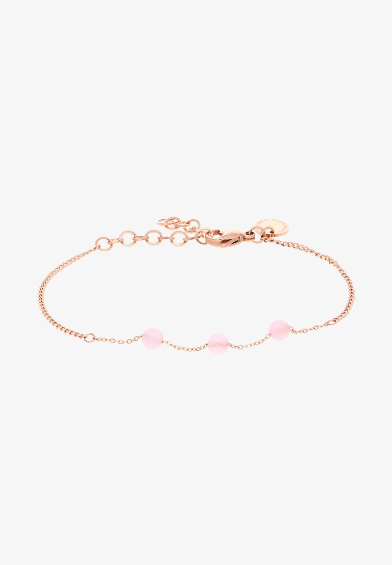 bigshopDE Damen Mädchen Armband Roségold Herz Anhänger Edelstahl bigshopDE Damen Mädchen Armband Roségold Herz Anhänger Edelstahl