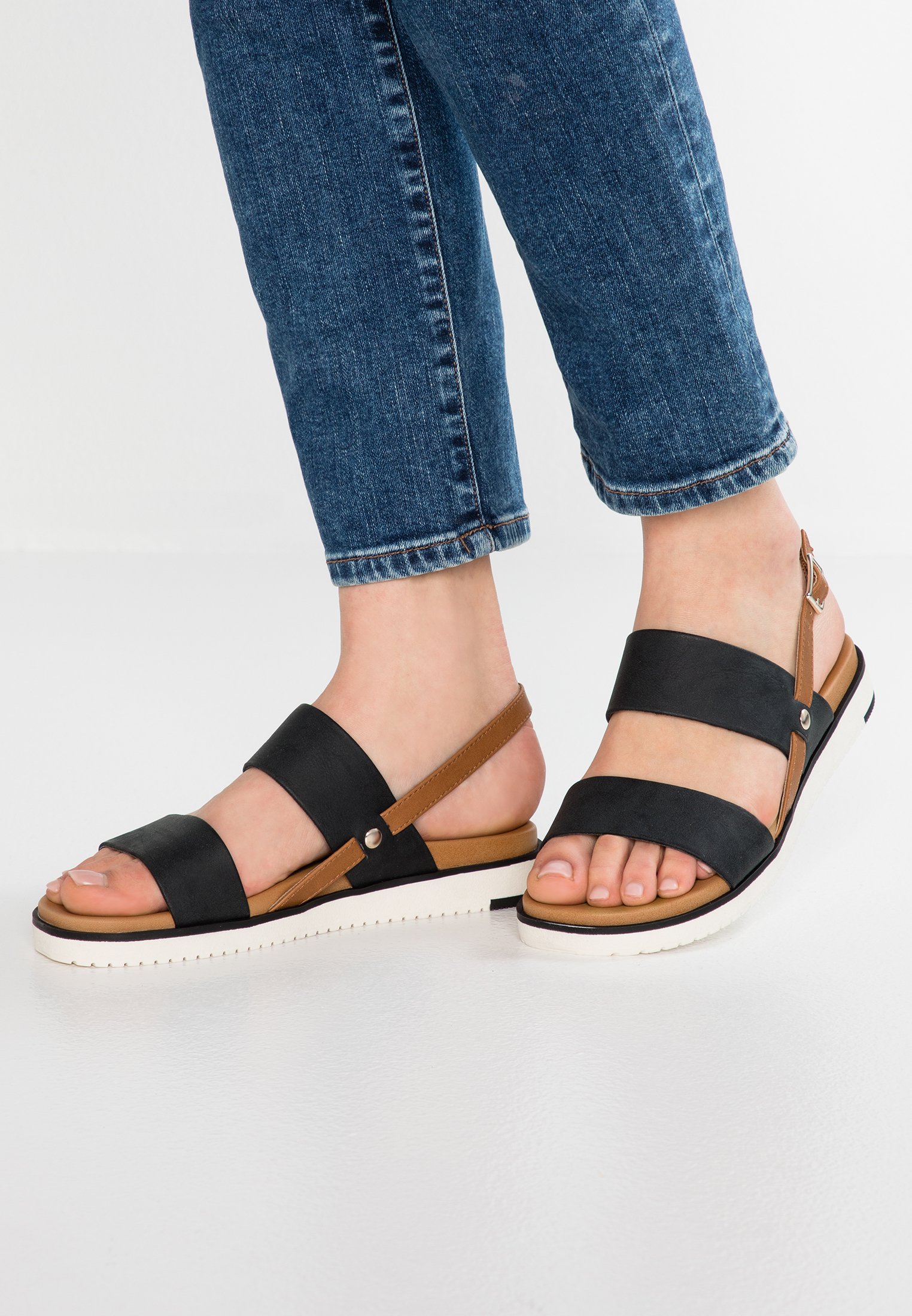 call it spring black sandals