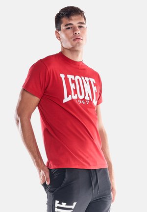 LEONE 1947 BIG LOGO - T-shirt imprimé - red white