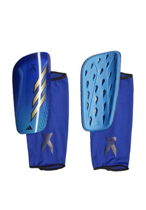 adidas Performance SPEEDPORTAL LEAGUE - Espinilleras - lucid blue   gold metallic   pulse blue