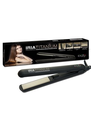 Italian Design ELECTRICAL ITEMS HAI STRAIGHTENER IRIA TITANIUM - Plancha de pelo - black