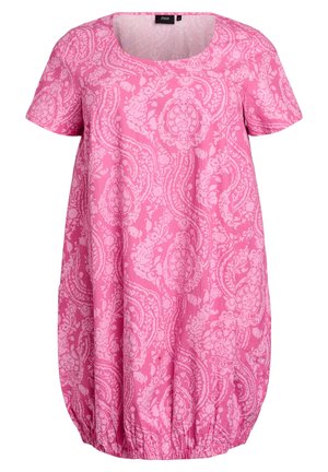 Zizzi Dnevna obleka - pink p graphic aop