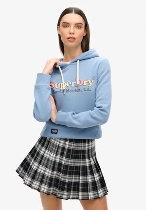 Superdry & Co, RAINBOW LOGO GRAPHIC  - Hoodie - tidal blue