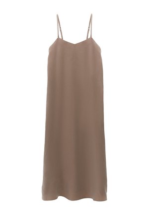 OXXO, OXXO LONG A-LINE DRESS WITH STRAPS - Freizeitkleid - desert taupe