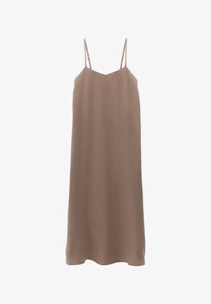 OXXO, OXXO LONG A-LINE DRESS WITH STRAPS - Freizeitkleid - desert taupe