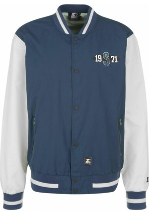 COLLEGE - Bomber Jacket - vintageblue palewhite