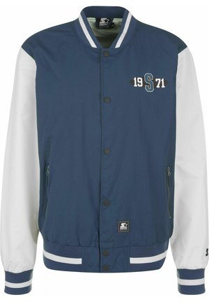 COLLEGE - Bomber-jakk - vintageblue palewhite