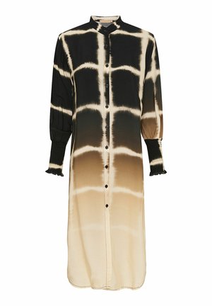 Marta Du Château MED KNAPPER OG SMOCK - Skjortekjole - black