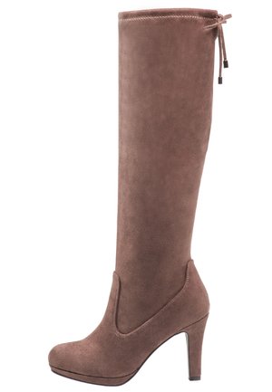 Bottes à talons hauts - taupe