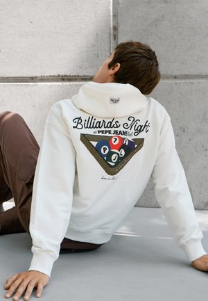 Pepe Jeans, CLIVE - Суитшърт с качулка - off white