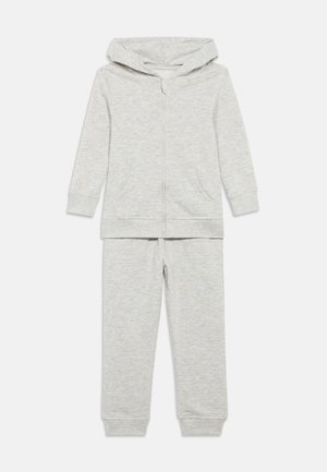 UNISEX SET - Majica s kapuljačom i patentnim zatvaračem - mottled light grey