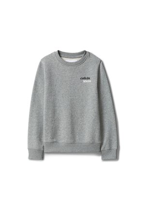 Calvin Klein Jeans, SEASONAL LOGO FRONT BACK - Sweatshirt - medium grey heather
