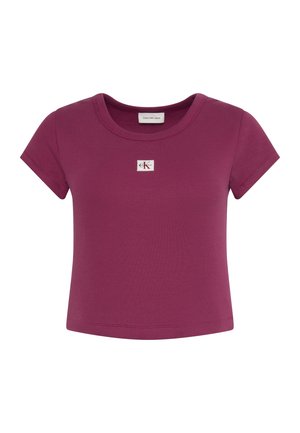 Calvin Klein Jeans, LABEL TEE - Βασικό μπλουζάκι - rhododendron