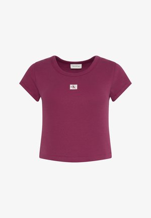 Calvin Klein Jeans, LABEL TEE - Camiseta básica - rhododendron