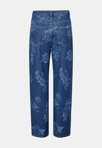 PCFLORA PANTS - Jean droit - dark blue denim