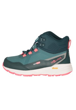 KIDS SKARVAN HIKER MID XT - Bottes de neige - dusty teal/midnight petrol/coral pink/