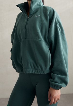 Fleecová mikina - dark green