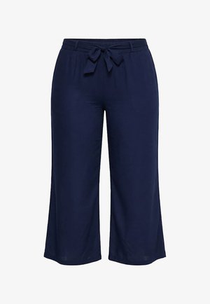 MIAMODA, CULOTTE, WEITES, GERADES BEIN, BINDEGÜRTEL - Broek - dark blue