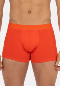 Orange boxershorts i mjukt tyg, med en tight passform och en resårmidja med logotyp. Sömlös design för ökad komfort.