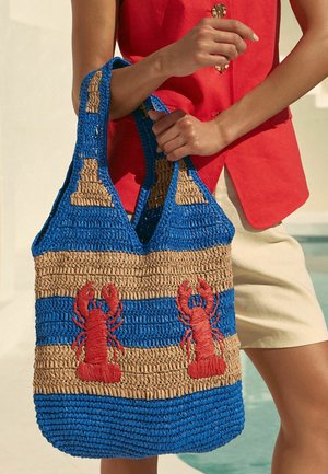 Love & Roses, TOTE BAG. - Shopping Bag - blue lobster