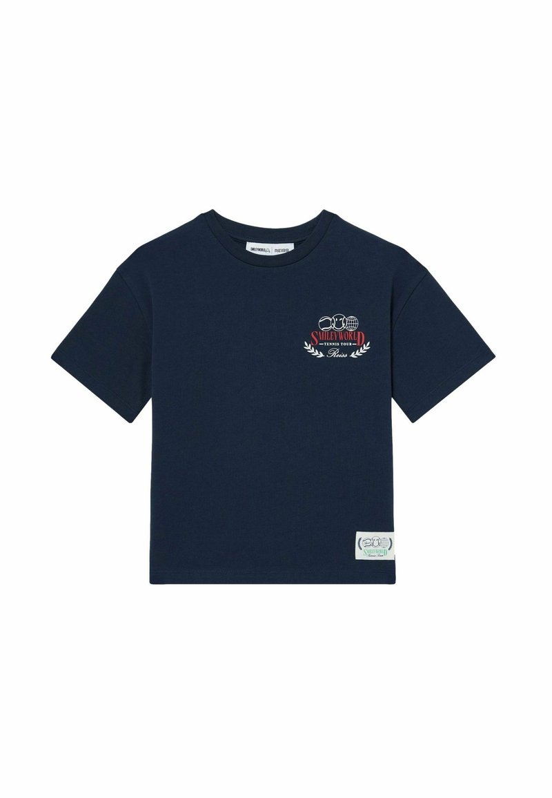 Reiss REISS SMILEYWORLD | REISS OVERSIZE T-SHIRT - Apdrukāts T-krekls - navy