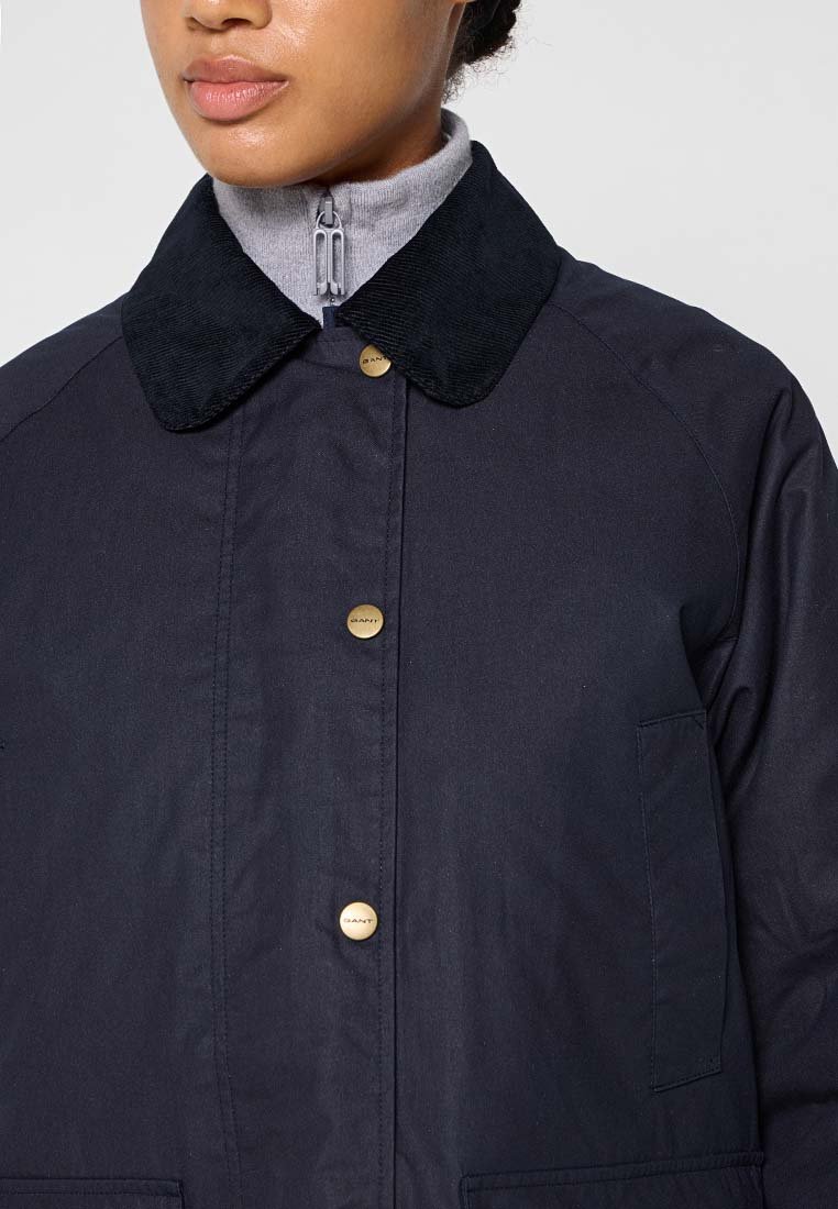 WAXED COTTON DOUBLE DECKER JACKET