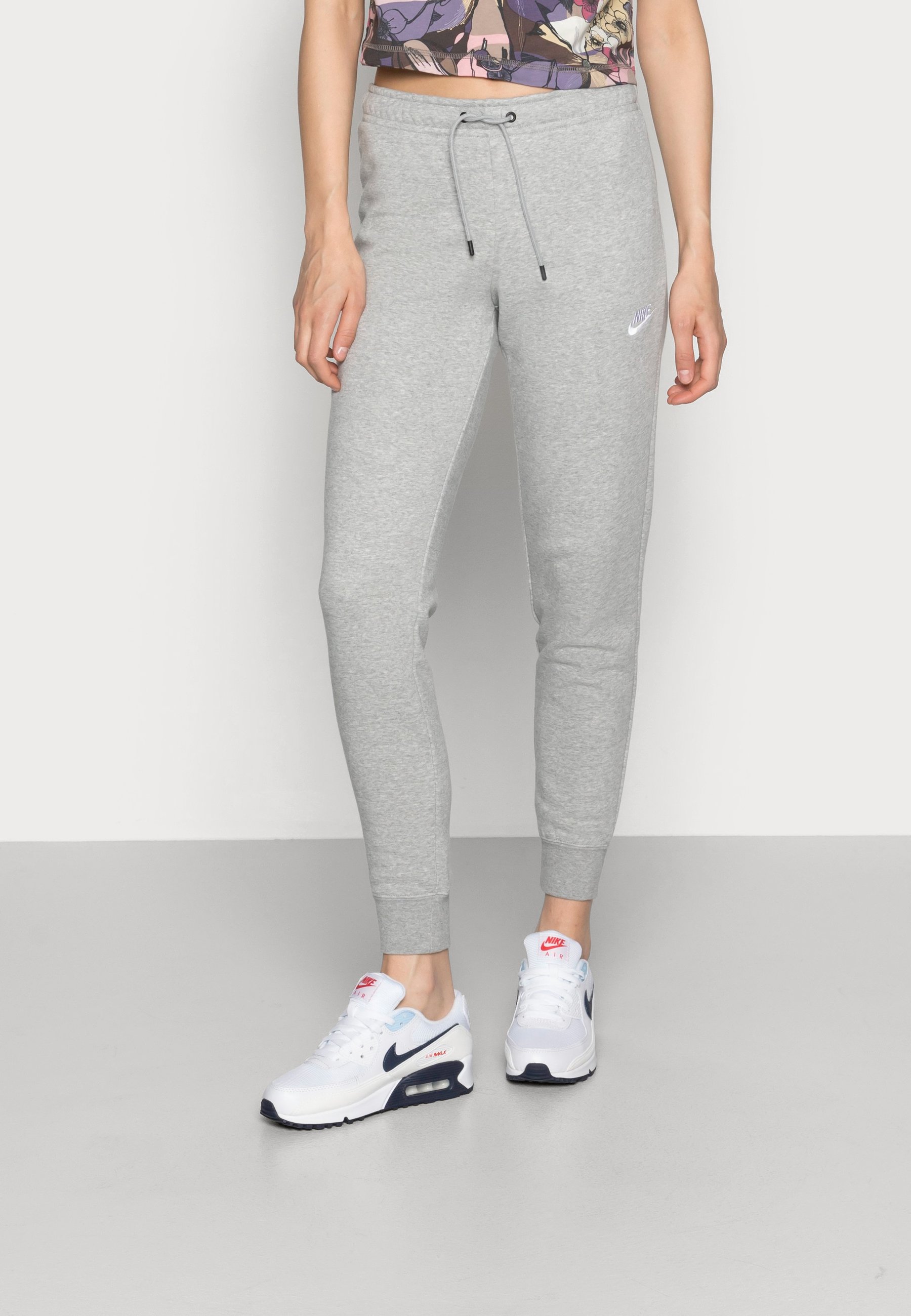 Nike Sportswear PANT TIGHT - Jogginghose - dark grey  heather/white/dunkelgrau-meliert