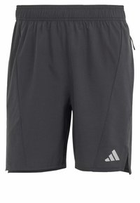 Herrernas sportshorts i mörkgrått, tillverkade av lättviktsmaterial. Har en elastisk midja, sidofack och en subtil mönstrad textur.