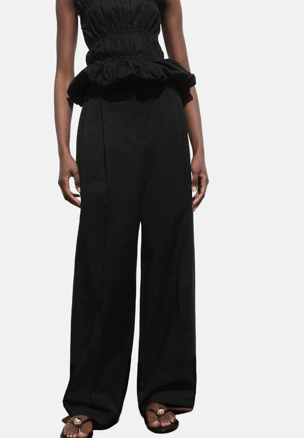 STRAIGHT- PLEATED  - Trousers
