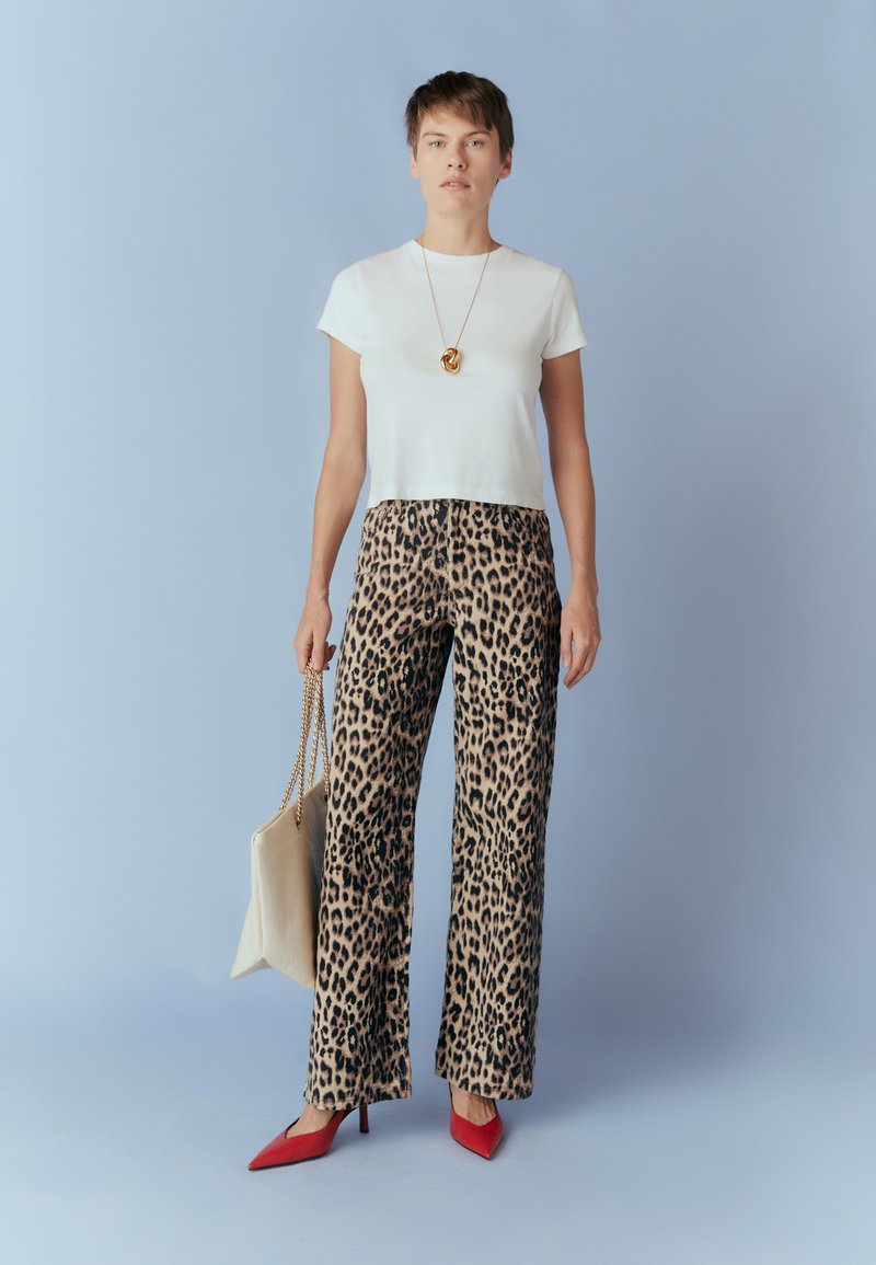 Agolde ADINE SHRUNKEN - T-shirt basique - white