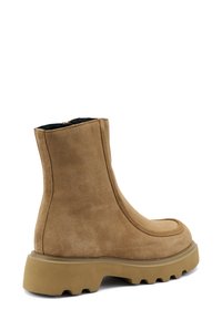 Frau Shoes WITH ADLER STITCHING - Enkellaarsjes met plateauzool - beige