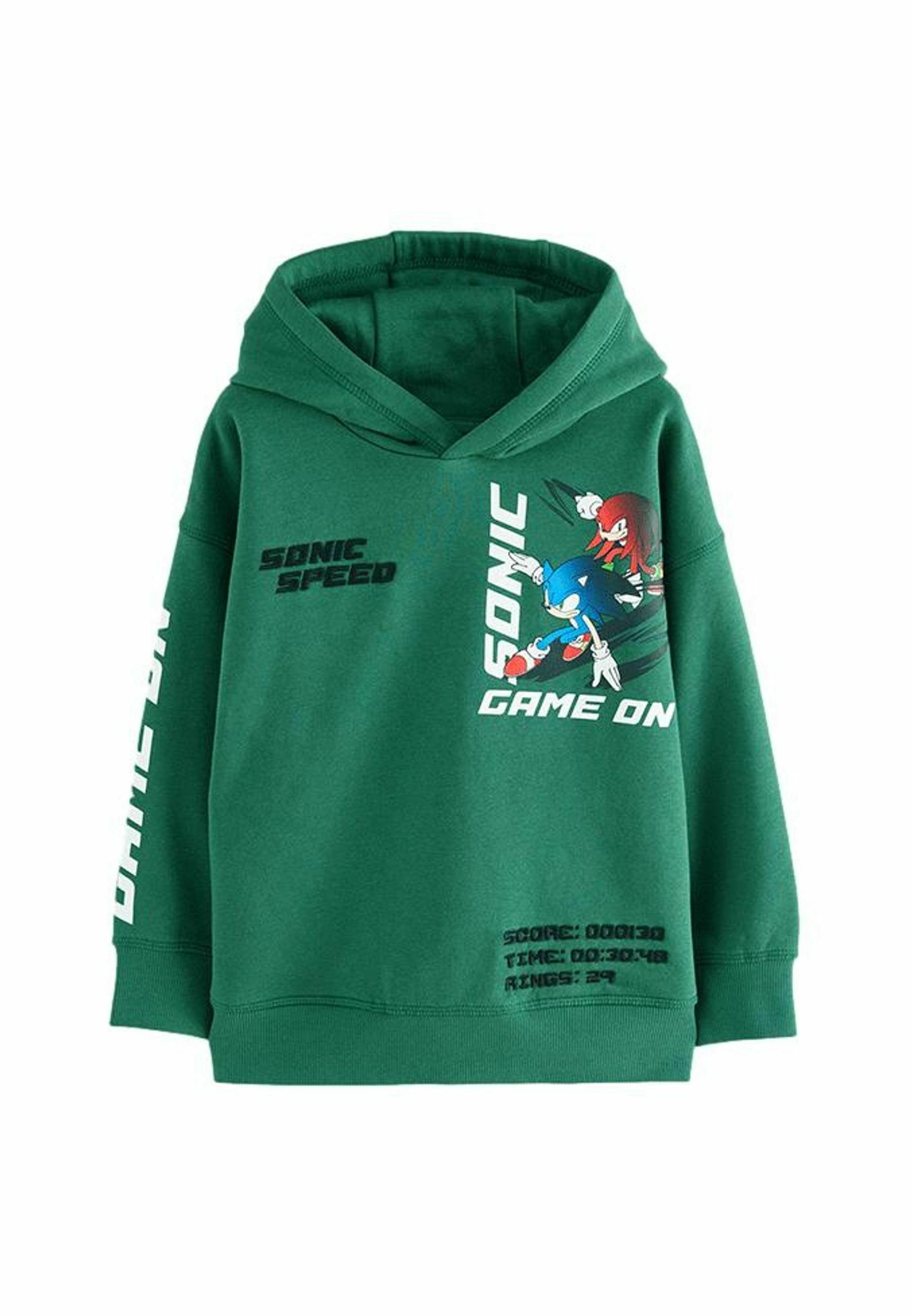 Felpa Con Cappuccio Sonic Boats - Nera, Uomo, Manica Lunga, Nuova