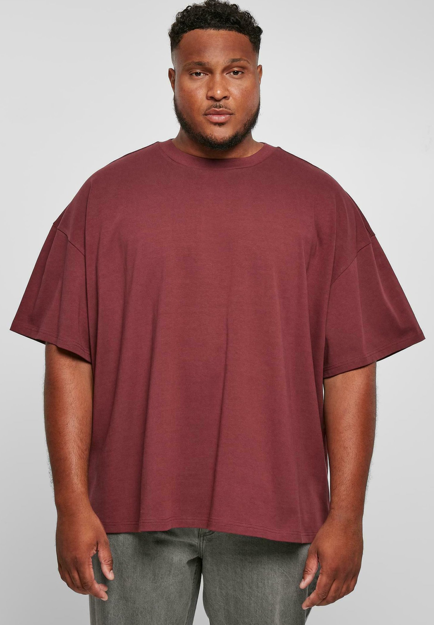 Urban Classics ULTRA HEAVY OVERSIZED - Basic T-shirt - cherry